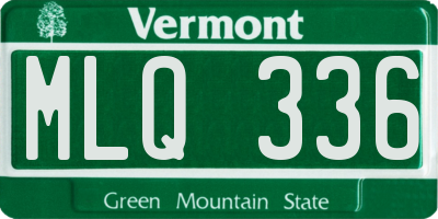 VT license plate MLQ336