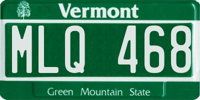 VT license plate MLQ468