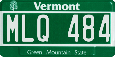 VT license plate MLQ484