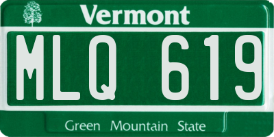 VT license plate MLQ619