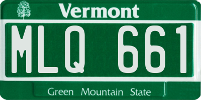 VT license plate MLQ661