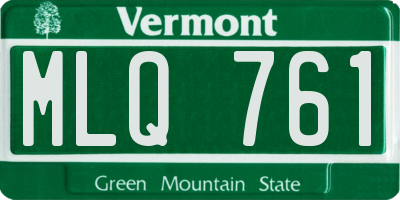 VT license plate MLQ761