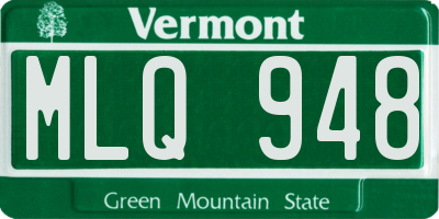 VT license plate MLQ948