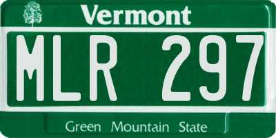 VT license plate MLR297