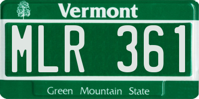 VT license plate MLR361