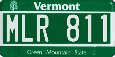 VT license plate MLR811