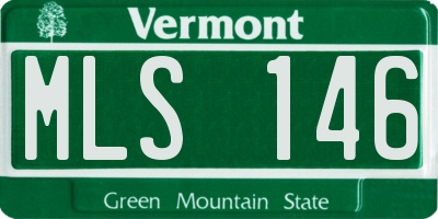 VT license plate MLS146