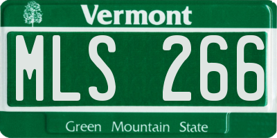 VT license plate MLS266