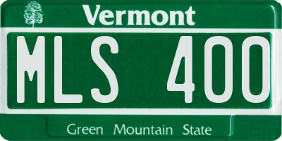 VT license plate MLS400