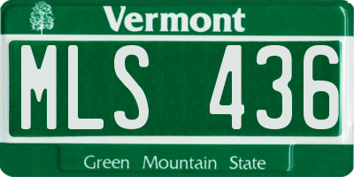 VT license plate MLS436