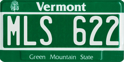 VT license plate MLS622
