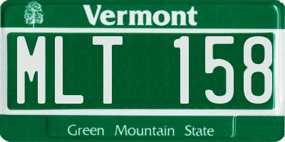 VT license plate MLT158