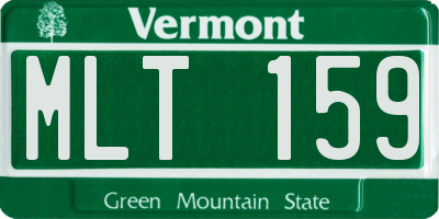 VT license plate MLT159