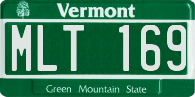 VT license plate MLT169