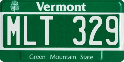 VT license plate MLT329