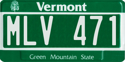 VT license plate MLV471