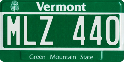 VT license plate MLZ440