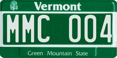 VT license plate MMC004