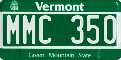 VT license plate MMC350