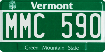 VT license plate MMC590