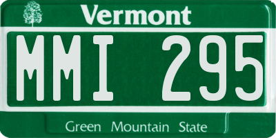 VT license plate MMI295
