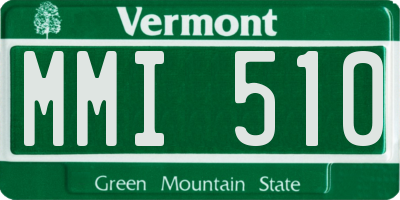 VT license plate MMI510