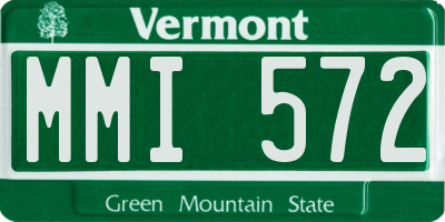 VT license plate MMI572