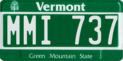 VT license plate MMI737