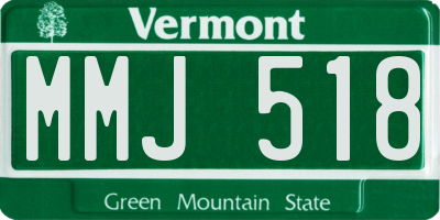 VT license plate MMJ518
