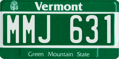 VT license plate MMJ631
