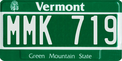 VT license plate MMK719