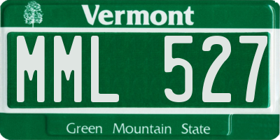 VT license plate MML527