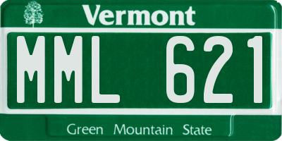 VT license plate MML621
