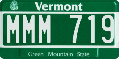 VT license plate MMM719