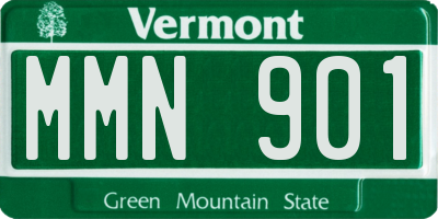 VT license plate MMN901
