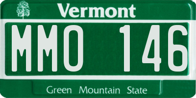 VT license plate MMO146