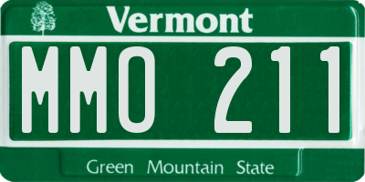 VT license plate MMO211