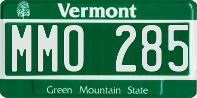 VT license plate MMO285