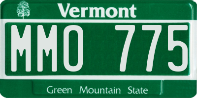 VT license plate MMO775
