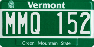 VT license plate MMQ152
