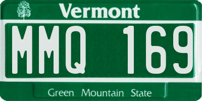 VT license plate MMQ169