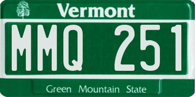 VT license plate MMQ251