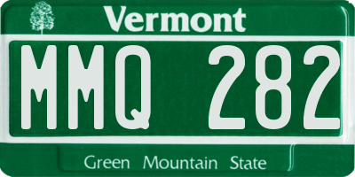 VT license plate MMQ282