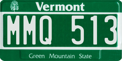 VT license plate MMQ513