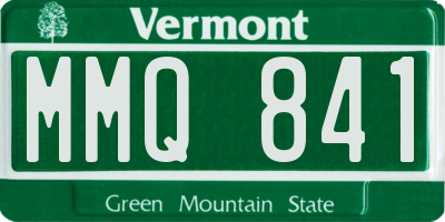 VT license plate MMQ841