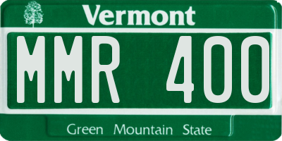 VT license plate MMR400