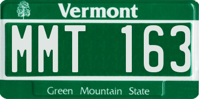VT license plate MMT163
