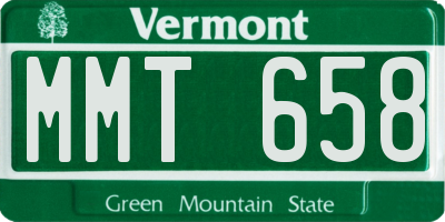 VT license plate MMT658