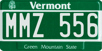VT license plate MMZ556