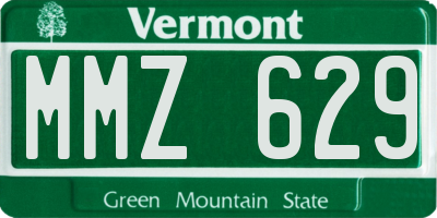 VT license plate MMZ629